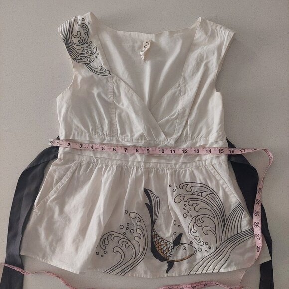 Floreat Anthropologie Koi Blouse 8 - Picture 7 of 11